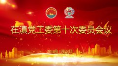在滇党工委第十次委员会议